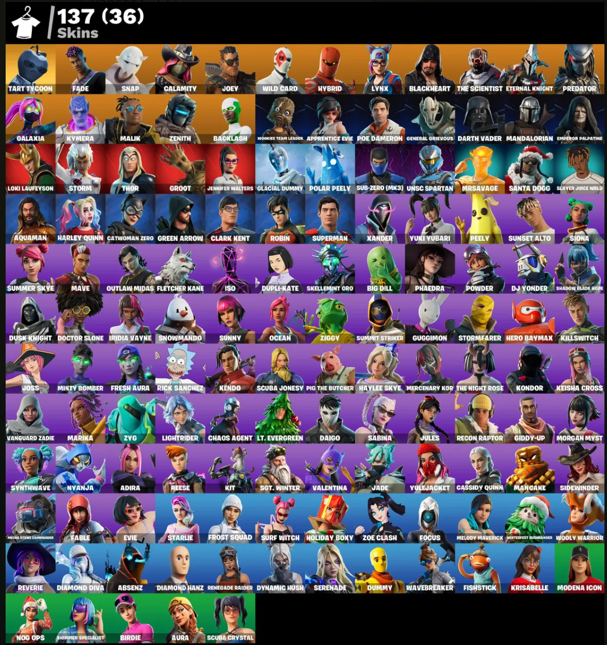 GHANGE MAIL • FN (ALL PLATFORMS) 💎 137(36 paids) skins | Full access | Warranty 